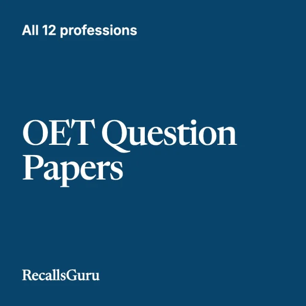 OET Question Papers