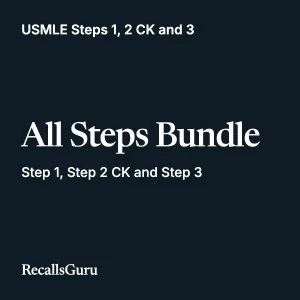 USMLE All Steps Bundle: Step 1, Step 2 CK and Step 3